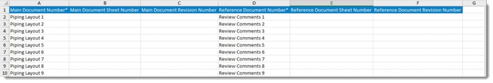 Importing Main Documents and Reference Documents