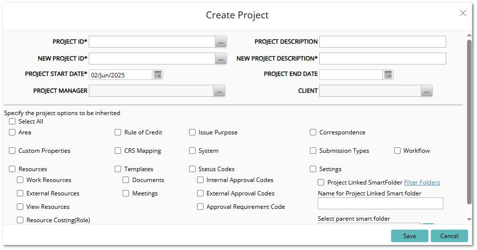 Creating a Project from an Existing Project