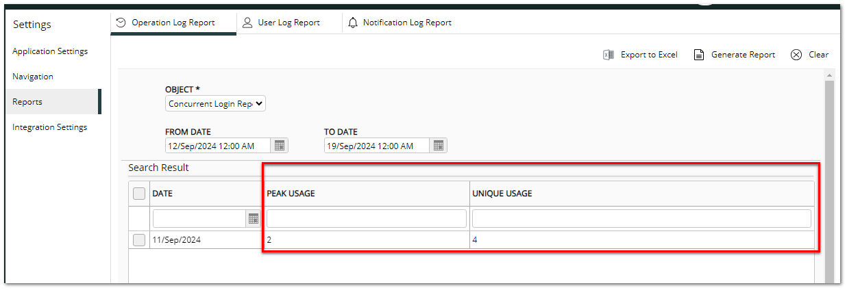 Operation Log