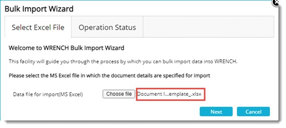 Importing Main Documents and Reference Documents