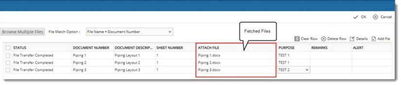 Adding document attachments in bulk