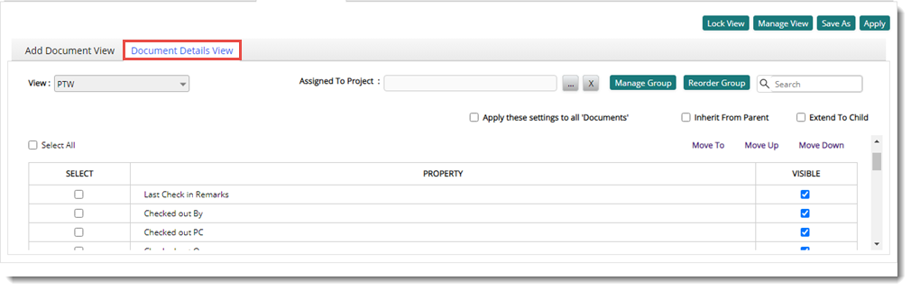 Customising the Add document window and Document Details window