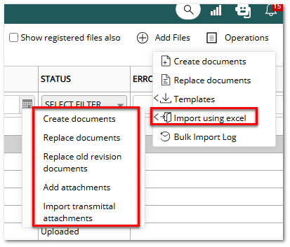Bulk Uploading of documents