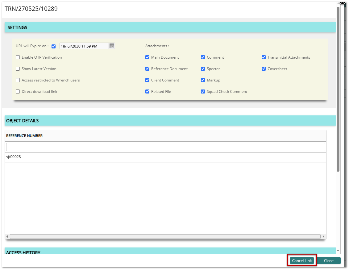 Viewing document links