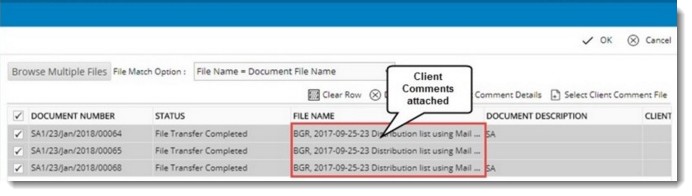 Working from document details window