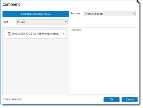 Working from document details window